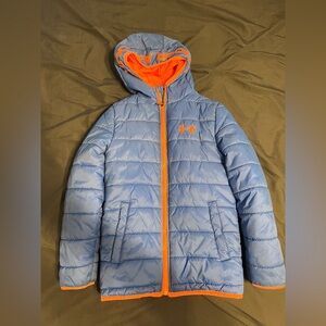 Under Armour Cold Gear puffer winter jacket - Youth Small - Royal Blue